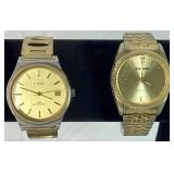 12 Mens Silver & Gold Toned Watches including Casio Calculator Watch 12 Mens Silver & Gold Toned Watches including Casio Calculator Watch