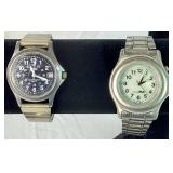 12 Mens Silver & Gold Toned Watches including Casio Calculator Watch 12 Mens Silver & Gold Toned Watches including Casio Calculator Watch