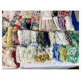 Vintage Collection of Handkerchiefs with lace, embroidery and floral details Vintage Collection of Handkerchiefs with lace, embroidery and floral details