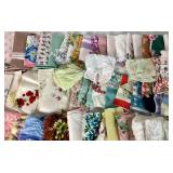 Vintage Collection of Handkerchiefs with lace, embroidery and floral details Vintage Collection of Handkerchiefs with lace, embroidery and floral details