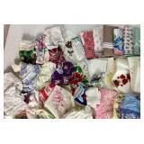 Vintage Collection of Handkerchiefs with lace, embroidery and floral details Vintage Collection of Handkerchiefs with lace, embroidery and floral details
