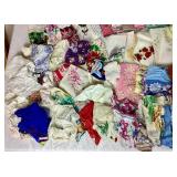 Vintage Collection of Handkerchiefs with lace, embroidery and floral details Vintage Collection of Handkerchiefs with lace, embroidery and floral details