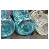 Large Collection of Vintage and Antique Canning Jars- Many with Bails and Lids - Includes: Atlas, Amazon, Ball, McDonald, and Diamond Brand