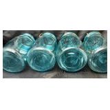 Large Collection of Vintage and Antique Canning Jars- Many with Bails and Lids - Includes: Atlas, Amazon, Ball, McDonald, and Diamond Brand