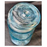 Large Collection of Vintage and Antique Canning Jars- Many with Bails and Lids - Includes: Atlas, Amazon, Ball, McDonald, and Diamond Brand