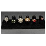 Collection of 18K GE Cocktail Rings Collection of 18K GE Cocktail Rings