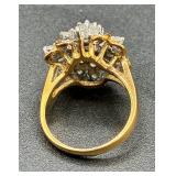 Collection of 18K GE Cocktail Rings Collection of 18K GE Cocktail Rings