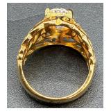 Collection of 18K GE Cocktail Rings Collection of 18K GE Cocktail Rings