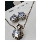 Sterling Silver Necklace and Earring Sets Sterling Silver Necklace and Earring Sets