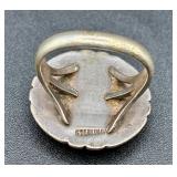 Sterling Silver .925 Rings and Taxco Sterling Silver .980 Brooch/Pin with Center Stone Sterling Silver .925 Rings and Taxco Sterling Silver .980 Brooch/Pin with Center Stone