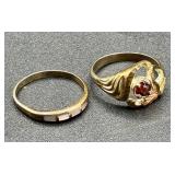 Sterling Silver Rings - Size 7 - Total Weight 1.127oz Sterling Silver Rings - Size 7 - Total Weight 1.127oz
