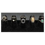 Sterling Silver Rings - Sizes 5 and 6 Total Weight -0.484oz Sterling Silver Rings - Sizes 5 and 6 Total Weight -0.484oz