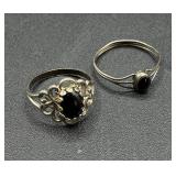 Sterling Silver Rings - Sizes 5 and 6 Total Weight -0.484oz Sterling Silver Rings - Sizes 5 and 6 Total Weight -0.484oz