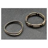 Sterling Silver Rings - Sizes 5 and 6 Total Weight -0.484oz Sterling Silver Rings - Sizes 5 and 6 Total Weight -0.484oz