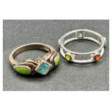 Sterling Silver Rings - Size 8, 9 and 10 Total weight 1.679oz Sterling Silver Rings - Size 8, 9 and 10 Total weight 1.679oz