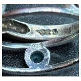 Sterling Silver Rings - Size 8, 9 and 10 Total weight 1.679oz Sterling Silver Rings - Size 8, 9 and 10 Total weight 1.679oz