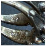 Sterling Silver Rings - Size 8, 9 and 10 Total weight 1.679oz Sterling Silver Rings - Size 8, 9 and 10 Total weight 1.679oz
