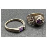 Sterling Silver Rings - Size 8, 9 and 10 Total weight 1.679oz Sterling Silver Rings - Size 8, 9 and 10 Total weight 1.679oz