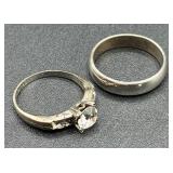 Sterling Silver Rings - Size 8, 9 and 10 Total weight 1.679oz Sterling Silver Rings - Size 8, 9 and 10 Total weight 1.679oz