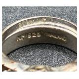 Sterling Silver Rings - Size 8, 9 and 10 Total weight 1.679oz Sterling Silver Rings - Size 8, 9 and 10 Total weight 1.679oz