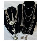 Grand Bundle of Silver Tone Necklaces and Bracelets Grand Bundle of Silver Tone Necklaces and Bracelets