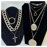 Grand Bundle of Silver Tone Necklaces and Bracelets Grand Bundle of Silver Tone Necklaces and Bracelets