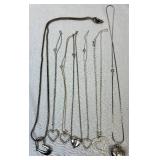 Grand Bundle of Silver Tone Necklaces and Bracelets Grand Bundle of Silver Tone Necklaces and Bracelets