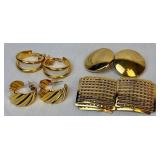 Chunky Gold Tone Necklaces, Earrings and Bracelets Chunky Gold Tone Necklaces, Earrings and Bracelets