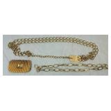 Chunky Gold Tone Necklaces, Earrings and Bracelets Chunky Gold Tone Necklaces, Earrings and Bracelets