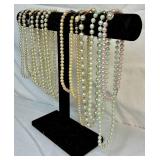 Vintage Faux Pearl Necklaces, Earrings, Bracelets and Pins Vintage Faux Pearl Necklaces, Earrings, Bracelets and Pins