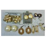 Vintage Faux Pearl Necklaces, Earrings, Bracelets and Pins Vintage Faux Pearl Necklaces, Earrings, Bracelets and Pins
