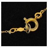 14K Gold Earrings and Necklace