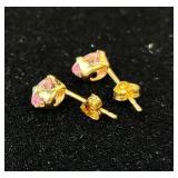 14K Gold Earrings and Necklace