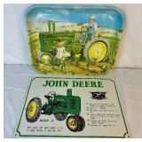 Large Assortment of John Deere Collectables - Includes: Wall Signs, Cookie Jar, Wall Watch, 2 Desk Clocks, "Daddy Large Assortment of John Deere Collectables - Includes: Wall Signs, Cookie Jar, Wall Watch, 2 Desk Clocks, "Daddy
