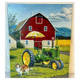 Large Assortment of John Deere Collectables - Includes: Wall Signs, Cookie Jar, Wall Watch, 2 Desk Clocks, "Daddy Large Assortment of John Deere Collectables - Includes: Wall Signs, Cookie Jar, Wall Watch, 2 Desk Clocks, "Daddy