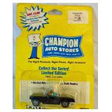 Collection of Vintage Hot Wheels (7), Matchbox (8), and ERTL-Champion Auto Stores(1) Cars Collection of Vintage Hot Wheels (7), Matchbox (8), and ERTL-Champion Auto Stores(1) Cars