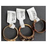 Collection of 27 Gold Tone Rings Size 7-8 Collection of 27 Gold Tone Rings Size 7-8