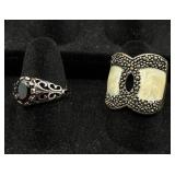 Bundle of 17 Silver Tone Rings Size 7-7.5 Bundle of 17 Silver Tone Rings Size 7-7.5