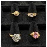 31 Gold Tone Rings Sizes 8-9 31 Gold Tone Rings Sizes 8-9