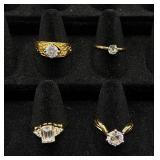 31 Gold Tone Rings Sizes 8-9 31 Gold Tone Rings Sizes 8-9
