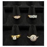 31 Gold Tone Rings Sizes 8-9 31 Gold Tone Rings Sizes 8-9
