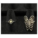 Collection of Silver Tone Rings Sizes 8-9 Collection of Silver Tone Rings Sizes 8-9