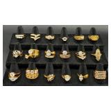 Selection of Gold Tone Rings Size 9-9.5 Selection of Gold Tone Rings Size 9-9.5