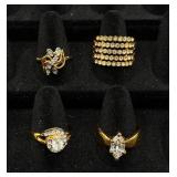 Selection of Gold Tone Rings Size 9-9.5 Selection of Gold Tone Rings Size 9-9.5