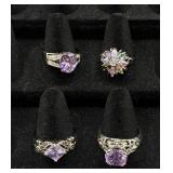 Bundle of 32 Silver Tone Rings Sizes 9-9.5 Bundle of 32 Silver Tone Rings Sizes 9-9.5