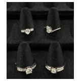 Bundle of 32 Silver Tone Rings Sizes 9-9.5 Bundle of 32 Silver Tone Rings Sizes 9-9.5