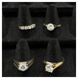 Bundle of 32 Silver Tone Rings Sizes 9-9.5 Bundle of 32 Silver Tone Rings Sizes 9-9.5
