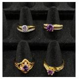 Collection of 31 Gold Tone Rings Sizes 9-10.5 Collection of 31 Gold Tone Rings Sizes 9-10.5