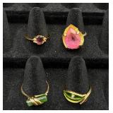 Collection of 31 Gold Tone Rings Sizes 9-10.5 Collection of 31 Gold Tone Rings Sizes 9-10.5