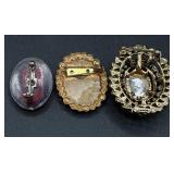 Collection of Vintage Cameo Necklaces, Brooches and Earrings Collection of Vintage Cameo Necklaces, Brooches and Earrings